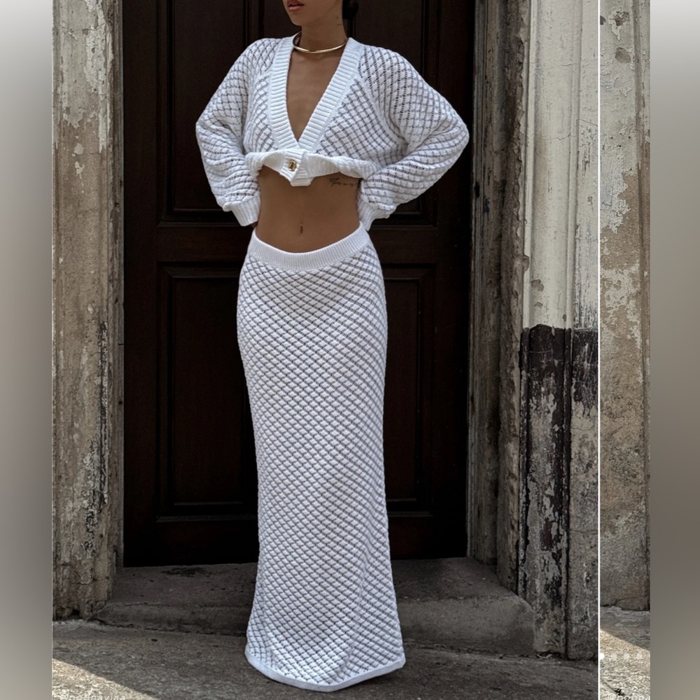 Meshki Guiliana Knit Maxi Skirt